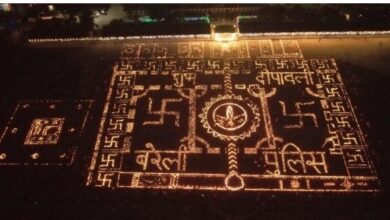 Photo of बरेली में 55 हजार दीपों से जगमग हुई पुलिस लाइन