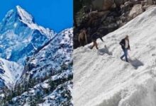 Photo of गंगोत्री नेशनल पार्क में पारा गिरने से जमे नदी-नाले