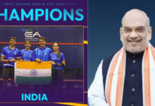 Photo of  पहला स्क्वैश वर्ल्ड कप जीतने पर अमित शाह ने दी भारतीय टीम को बधाई
