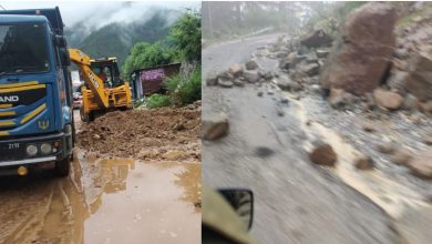 Photo of  मलबा आने से यमुनोत्री हाईवे बंद, कर्णप्रयाग में गिरे भारी बोल्डर