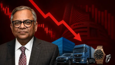 Photo of Tata Group Stocks Fall: एन. चंद्रशेखरन के इस्तीफे की खबर से टाटा शेयरों में भूचाल, TCS समेत कई स्टॉक्स टूटे