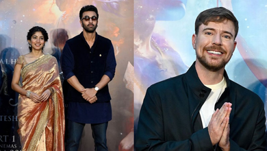 Photo of Ramayana x MrBeast: रणबीर कपूर-साई पल्लवी के साथ दिखे दुनिया के बड़े YouTuber, ‘जय श्री राम’ बोलते नजर आए