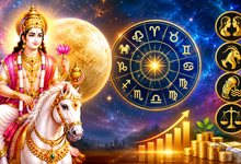 Photo of शुक्र गोचर 2026: चार राशियों को धन लाभ और प्रमोशन के शुभ संकेत